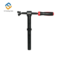 Table de soudage modulaire de taille maximale + kit d'accessoires - Acier Q355 poli, nitruration et pinces de fixation