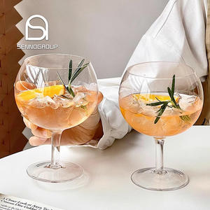Usine jambe courte grande tasse de jus Gin Tonic verre à vin sphère en forme de Brandy Snifter verres - Product Image 1