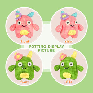 Fai da te fai da te filato piatto artigianale bambini animali per maglieria e cucito principianti kit all'uncinetto - Product Image 4