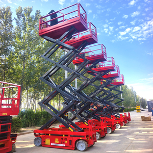 Platform Angkat Gunting Elektrik Mini Kendaraan Stasioner 320KG, Mobil Pengangkat Sendiri, Penjualan Langsung - Product Image 5