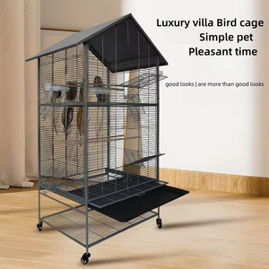 Best Quality Metal Big Size Large Bird Cages Pet Parrot House Pet Cages Carriers Bird Breeding Foldable Large Bird Cage - Product Image 2
