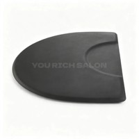 Tapis de sol de salon moderne noir durable en cuir écologique, idéal pour les salons de coiffure, les barbiers et les instituts de beauté – Vente en gros usine, portable