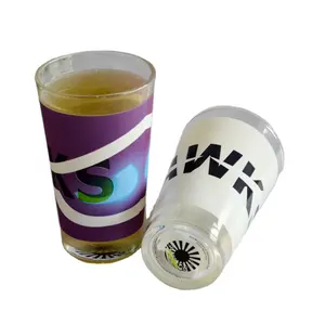 Wholesale color changing watermelon cup sublimation glass unicorn mugs custom logo glass