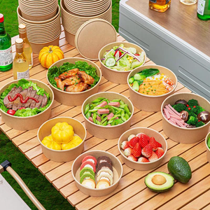 High Quality Disposable Customized Eco Friendly Food Packaging Soup <b>Paper</b> <b>Bowls</b> and Lids for Party Use and Hot Drinks - Product Image 5