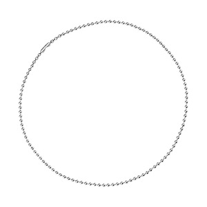 Pure <b>titanium</b> <b>chain</b> necklace with glass bead <b>chain</b>, dog tag pendant, rust-resistant, simple and lightweight <b>titanium</b> alloy. - Product Image 4