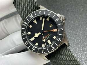 Reloj TD con movimiento GMT, 42 mm de diámetro, 13 mm de grosor, anillo exterior giratorio bidireccional, reloj mecánico multifuncional para hombre - Product Image 3