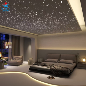Kit Fai-da-Te per Cielo Stellato in Fibra Ottica LED con Pannello Fonoassorbente in Fibra di Poliestere per Soggiorno e Home Theater - Product Image 1