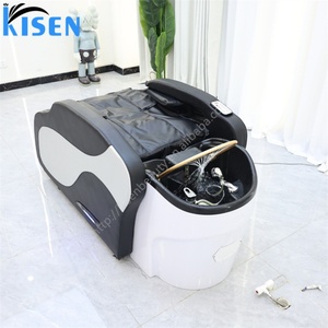 KISEN High-Class Intelligent Massage Shampoo Head Spa <b>Bed</b> Luxury Electric Massage Shampoo Chair High <b>End</b> Hair Washing Basin - Product Image 1