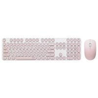 Rapoo X260S Combo Clavier et Souris Sans Fil 2.4G Souris Silencieuses 13 Touches Multimédias 1000 DPI Autonomie de 12 Mois pour Ordinateur Portable de Bureau