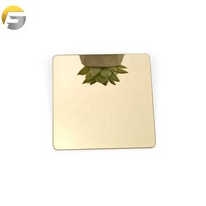 Feuille décorative en titane doré CL13 8K finition miroir 8K feuille d'acier inoxydable revêtue de Pvd plaque 304 - Product Image 5