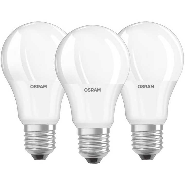 For Osram 9W E27 LED Drop Bulbs Warm Light 2700K Pack of 3