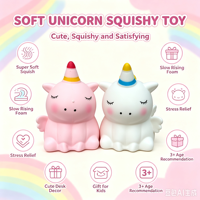 Grandes peluches licorne souples à remontée lente, jouets anti-stress à presser, adorables animaux de dessin animé, jouets sensoriels pour enfants, cadeau