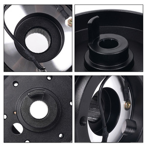 Adaptador de base para volante de 120 mm para BMW E30H, pieza de plástico negra para modificación de coche QR052 - Product Image 4