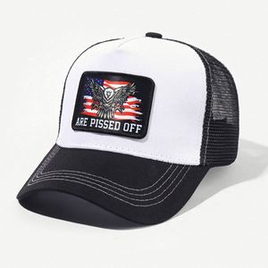 Wholesale Custom Men Low MOQ High Quality Embroidered Patch Logo 5 Panel Plain Cotton <b>Flat</b> Brim Snapback Gorras Trucker Caps <b>Hat</b> - Product Image 2