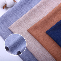 Tissu sergé uni en polyester et viscose doux TR 80/20 430-440G/M pour thobe islamique, costume saoudien musulman, tissu de costume arabe