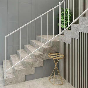 आधुनिक स्टेनलेस स्टील और लोहे की सीढ़ी आर्मरेस्ट रेलिंग-अपार्टमेंट्स और बालकनी के लिए प्रतिरोधी टिकाऊ - Product Image 1