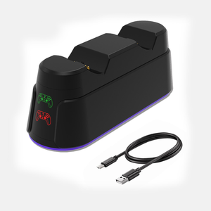 Nueva estación de carga del controlador para la base del <span class=keywords><strong>cargador</strong></span> PlayStation 5 para los muelles de carga dual PS5 Elite con <span class=keywords><strong>cargador</strong></span> de luces RGB - Product Image 3