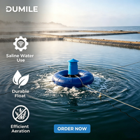 Aérateur flottant de fond 2,2 kW pour l'aquaculture, à flottation circulaire, fonctionnement stable pour le traitement de l'eau des étangs