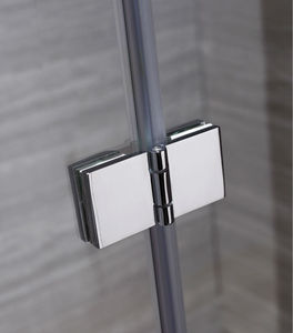 Puerta de <span class=keywords><strong>Ducha</strong></span> Pivote de Vidrio Templado Plegable de 3 Paneles de 6 mm, sin Marco, con Montaje en Pared y Tira de Sellado Impermeable - Product Image 4