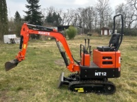 Nouveau Tracteur Mini 1,2 Tonne NANTE 2026 Conforme EURO5, Machine sur Chenilles Alimentée par Yanmar, Micro-Pelle NT12 avec Pompe Électrique Eaton