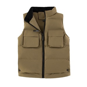 Chaleco de Trabajo Talla Grande 8XL con Bolsillos Grandes, Poliéster Grueso, Color Sólido, para el Trabajo - Product Image 4