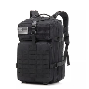 High Quality Custom <strong>Black</strong> Camo MOLLE System Tactical Rucksack Waterproof Zipper <strong>Backpack</strong> with Water Reservoir Bag Outdoor Use - Product Image 1