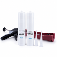 Silicone RTV neutre polyvalent de 300 ml pour la fixation et l'étanchéité des circuits imprimés, adhésif isolant pour équipements de télécommunications, mastic stable