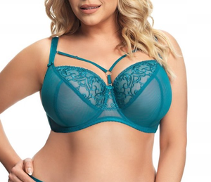 Reggiseno con Ferretto per <span class=keywords><strong>Donna</strong></span>, Nuovo Design Direttamente dalla Fabbrica, in Pizzo Non Imbottito, Taglie Forti, Copertura Totale, Modello Balconette - Product Image 2