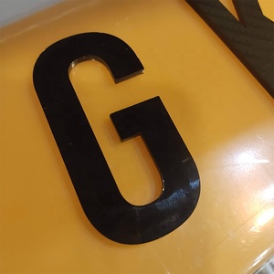 Lettres et chiffres personnalisés en acrylique pour plaques d'immatriculation de voiture, de moto et de <span class=keywords><strong>remorque</strong></span> - Product Image 3