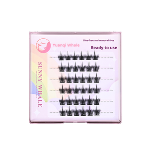 Pestañas Postizas de <span class=keywords><strong>Volumen</strong></span> Mega 10D-20D, Hechas a Mano, de Mink Sintético, Pre-Adheridas, de Presión, DIY, 6 Filas, de Larga Duración, Segmentos de Pestañas - Product Image 5