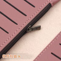 Dompet Koin Wanita Model Panjang Bahan Kulit PU Anti Air dengan Lapisan PVC, Harga Grosir Pabrik Murah, MOQ Rendah