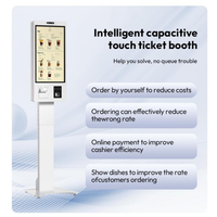 Kiosco POS de Autoservicio Personalizado de 32 Pulgadas para Interiores, Sistema Todo en Uno con Impresora de Recibos, Escáner y Terminal de Pago con Pantalla Táctil