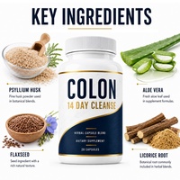 Nouveau Gel de Séné et d'Aloe Vera avec GLP-1 et Lactobacillus Acidophilus – Détox Naturelle pour le Nettoyage du Côlon en 14 Jours – 28 Capsules