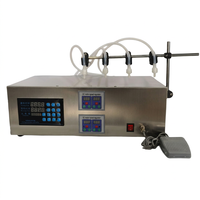 Machine de remplissage de liquides électrique à quatre têtes 3.2L 5L, de table, en acier inoxydable, à quatre buses, manuelle et automatique, pour cosmétiques et aliments