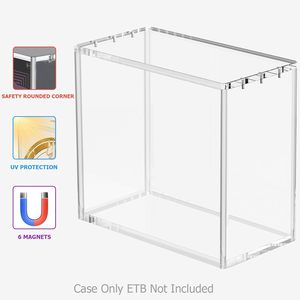 Boîte de présentation magnétique en acrylique pour Pokémon <span class=keywords><strong>Elite</strong></span> Trainer Box – Boîte de collection transparente, protection anti-poussière, vitrine de rangement - Product Image 2