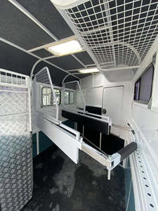 澳大利亚新西兰2025新设计房车马浮子<span class=keywords><strong>2</strong></span>马角负载拖车带淋浴 - Product Image 4