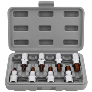 8PC 1/2 Inch Drive 55mm S2 Acero Hex Bit <span class=keywords><strong>Socket</strong></span> Set Cr-V Body con <span class=keywords><strong>H4</strong></span> a H14 Tamaños DIY Grado OEM ODM Ready - Product Image 1