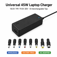 Chargeur universel pour ordinateur portable THEONE 45W 18.5V 19V 19.5V 20V Adaptateur secteur pour ordinateur portable avec prix d'usine en gros