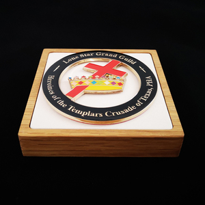 Emblema Masónico para Coche: Insignia de la Cruzada Templaria de Texas de las Héroas de la Gran Hermandad de la Estrella Solitaria - Decoración Personalizada para Coche - Product Image 4