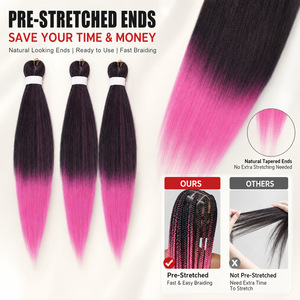 3X Easy Braid Hair EZ Braid ผมถักสังเคราะห์ทนไฟแบบยืดก่อนการใช้งานสำหรับจัดแต่งทรงผม - Product Image 4