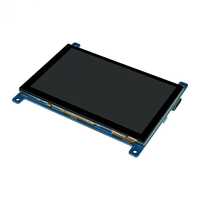 Pantalla LCD TFT IPS de 5 Pulgadas para Raspberry Pi con Resolución de 800*480 y Pantalla Táctil Capacitiva para Sistemas Integrados