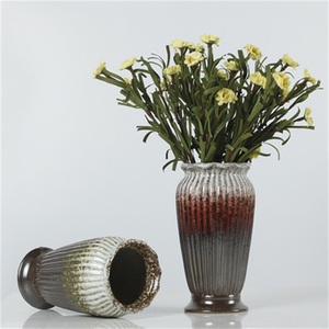 Forno in <span class=keywords><strong>ceramica</strong></span> europeo cambiato vaso fiore secco decorazione soggiorno decorazione della casa letteraria moderna <span class=keywords><strong>ceramica</strong></span> ruvida minimalista - Product Image 5