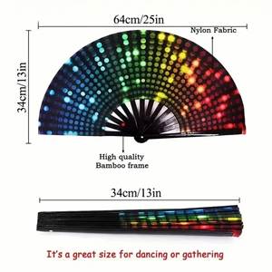 Accessoires de danse du éventail Kung Fu personnalisables pour festivals de musique, carnavals, événements promotionnels et fournitures de fête - Product Image 2