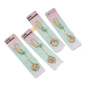 Beautiful Underwater World Bookmark Holder Metal Pendant Notebook Decoration for Students for Educational Stationery Promotion