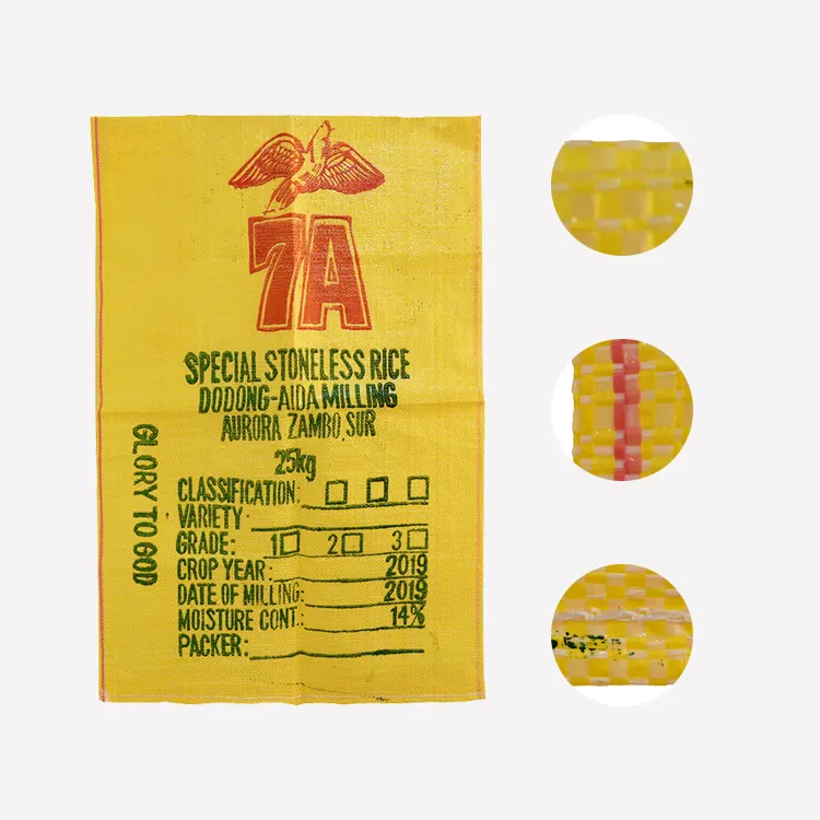 Saco de rafia tecido pp melhor preço, embalagem saco de rafia de 25kg,50kg arroz milho farinha sack de açúcar