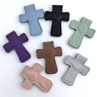 Marcapáginas de Cuero PU con Cruz, Magnético y Plegable, para Regalo Cristiano, Personalizable con Grabado Láser Xtool