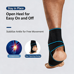 Attelle de cheville unisexe à compression avec sangle, protection contre les entorses pour le cyclisme, le fitness et le basketball, bandage élastique antidérapant, support de cheville sportif - Product Image 2