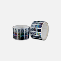Rouleau d'étiquettes rondes holographiques personnalisées autocollant du fabricant de logo personnalisé