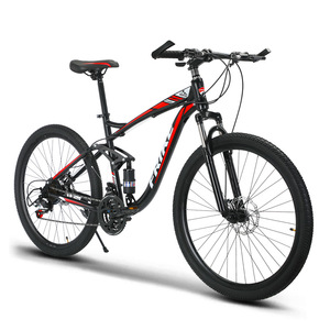 Bicicleta de Montaña de Suspensión Trasera, Frenos de Disco Dobles, Todoterreno, 21 Velocidades, Cuadro de Acero de Alto Carbono, Velocidad Variable - Product Image 6