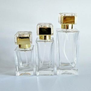 Flacon de <span class=keywords><strong>parfum</strong></span> vide en verre, bouteille de luxe, rectangulaire, plate, recharge, atomiseur, flacon en argent, or, 1oz, 2oz, 30ml, 50ml, 100ml - Product Image 6